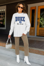 DUKE BLUE DEVILS SWEET SPOT ESSENTIAL RELAXED FIT LONG SLEEVE TEE