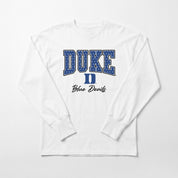 DUKE BLUE DEVILS SWEET SPOT ESSENTIAL RELAXED FIT LONG SLEEVE TEE