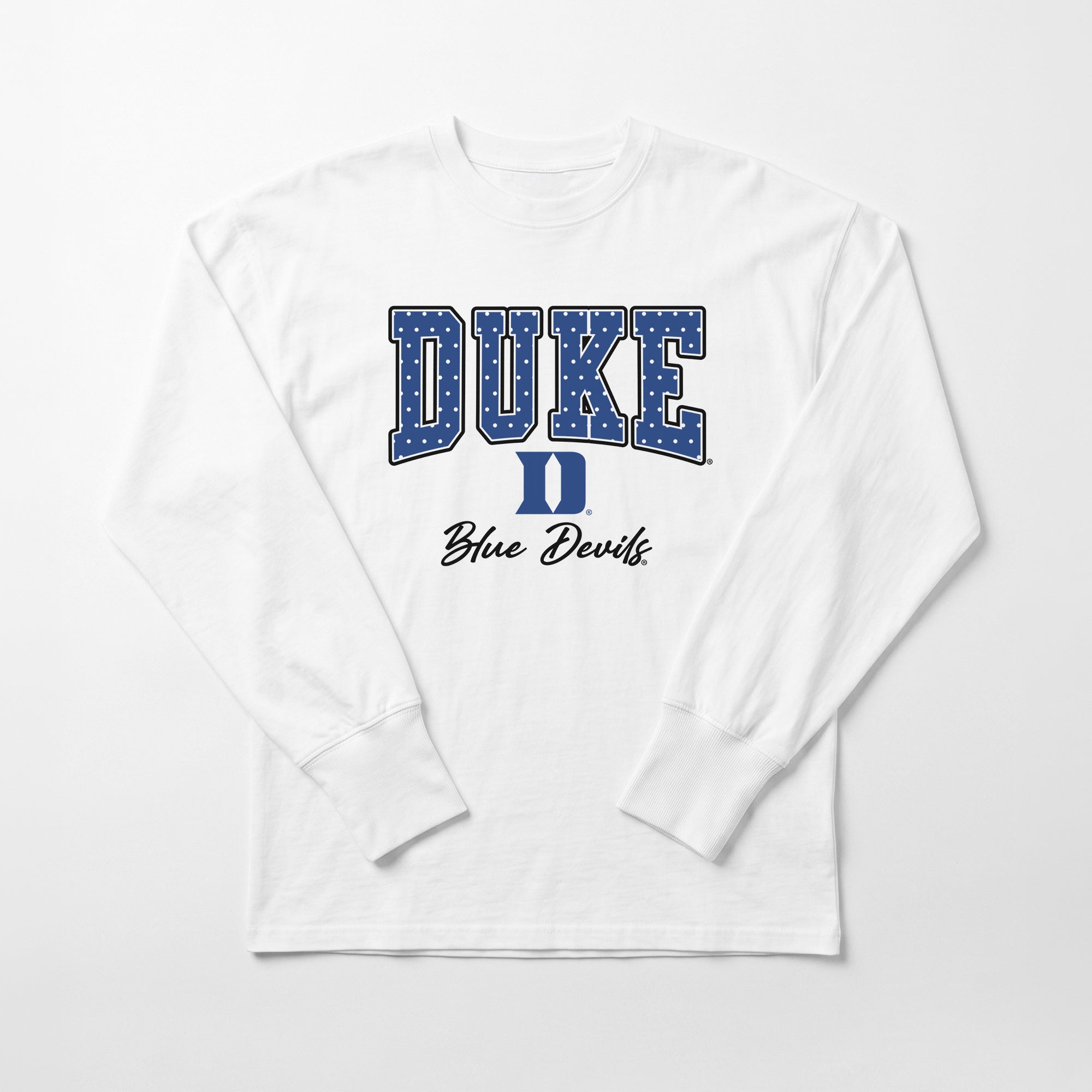 DUKE BLUE DEVILS SWEET SPOT ESSENTIAL RELAXED FIT LONG SLEEVE TEE