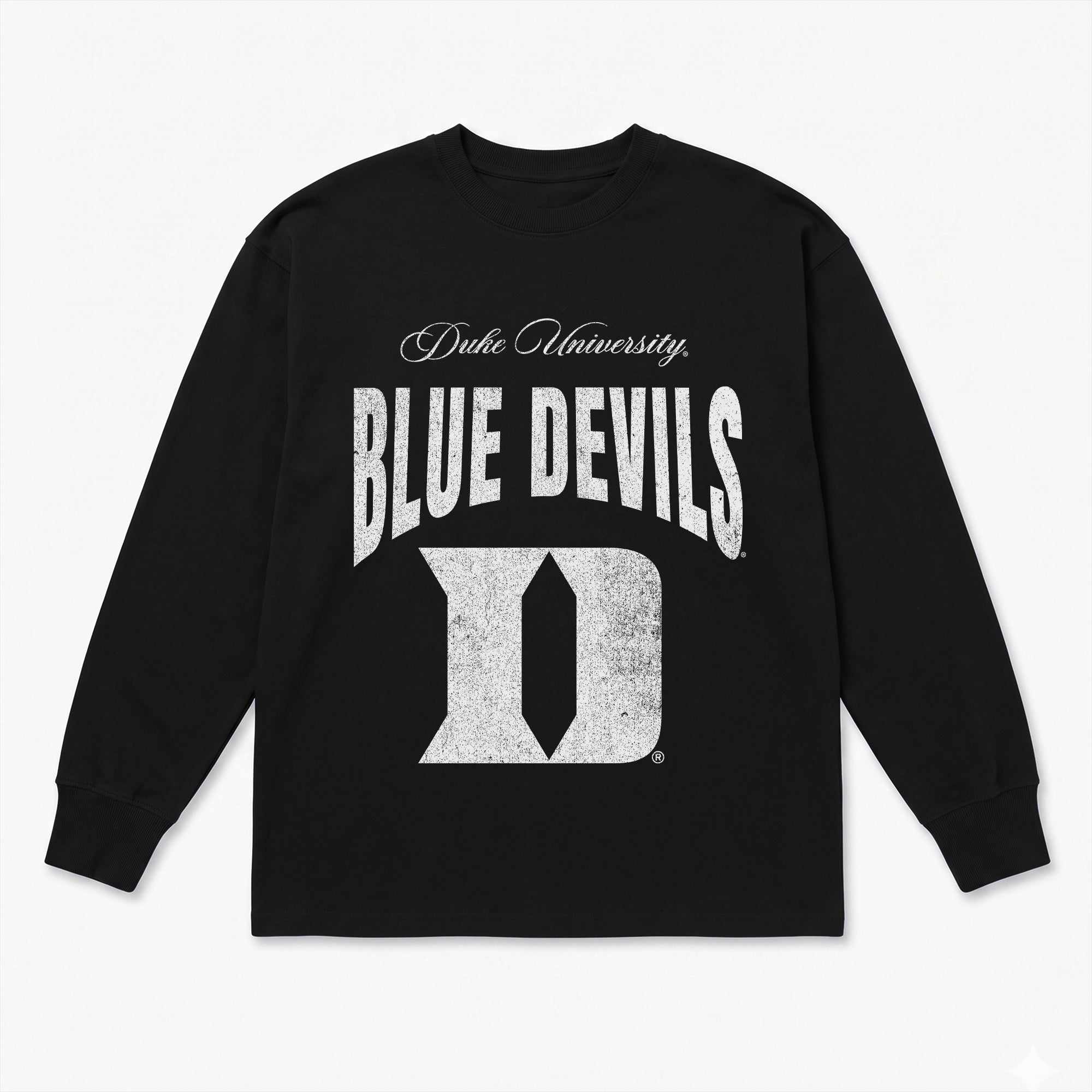 DUKE BLUE DEVILS BOLD AMBITION ESSENTIAL RELAXED FIT LONG SLEEVE TEE
