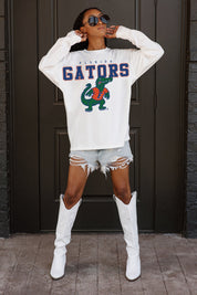 FLORIDA GATORS BIG GOALS OVERSIZED LONG SLEEVE TEE WITH RIBBED NECKLINE AND CUFFS
