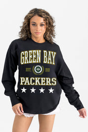 GREEN BAY PACKERS EVERYDAY STAR ESSENTIAL RELAXED FIT LONG SLEEVE TEE