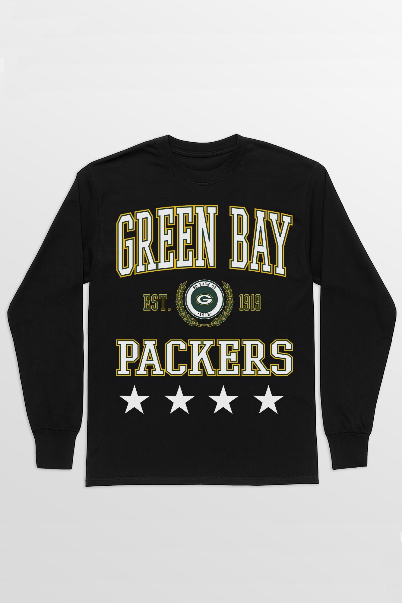 GREEN BAY PACKERS EVERYDAY STAR ESSENTIAL RELAXED FIT LONG SLEEVE TEE