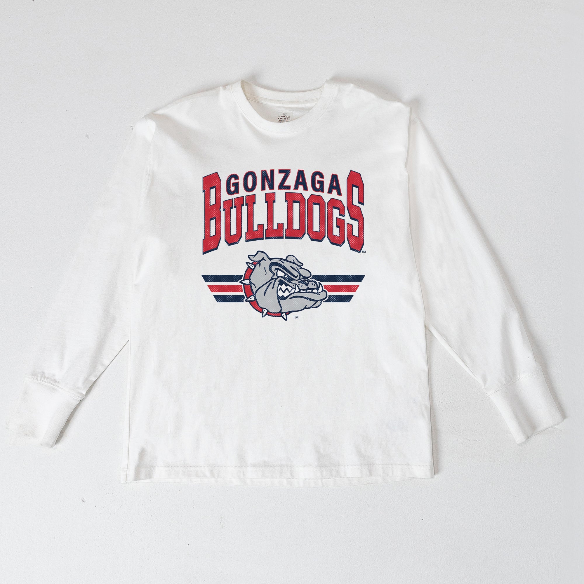 GONZAGA BULLDOGS SWIFT STRIKE ESSENTIAL RELAXED FIT LONG SLEEVE TEE