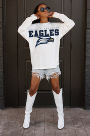 GEORGIA SOUTHERN EAGLES BIG GOALS OVERSIZED LONG SLEEVE TEE WITH RIBBED NECKLINE AND CUFFS