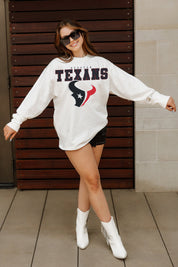HOUSTON TEXANS BIG GOALS OVERSIZED MIDWEIGHT LONG SLEEVE TEE