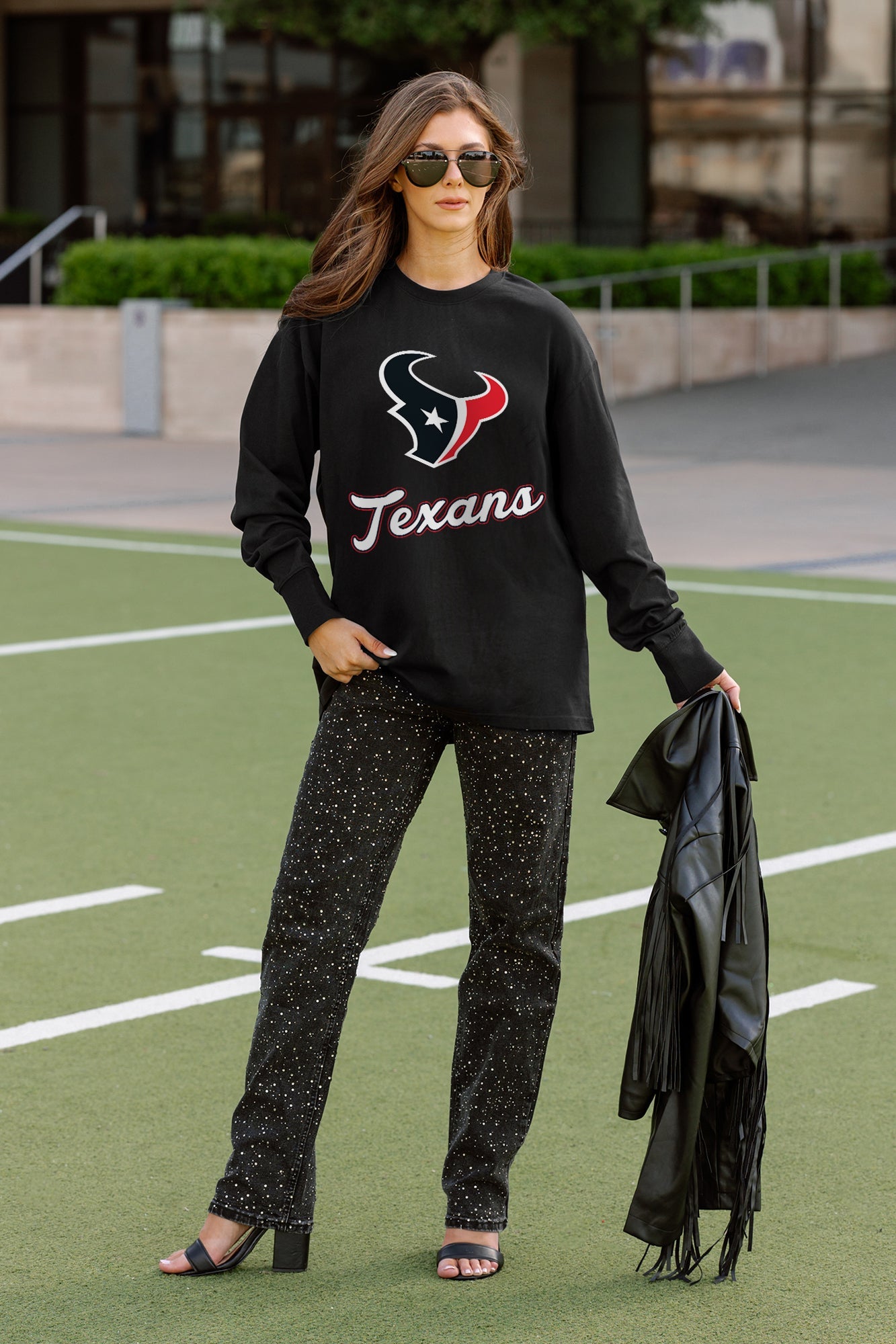 HOUSTON TEXANS HONOR ROLL ESSENTIAL RELAXED FIT LONG SLEEVE TEE