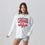 HOUSTON COUGARS SWIFT STRIKE ESSENTIAL RELAXED FIT LONG SLEEVE TEE