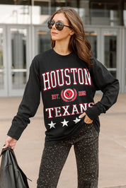 HOUSTON TEXANS EVERYDAY STAR ESSENTIAL RELAXED FIT LONG SLEEVE TEE