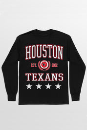 HOUSTON TEXANS EVERYDAY STAR ESSENTIAL RELAXED FIT LONG SLEEVE TEE