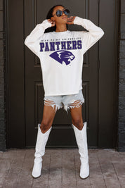 HIGH POINT PANTHERS BIG GOALS OVERSIZED LONG SLEEVE TEE WITH RIBBED NECKLINE AND CUFFS