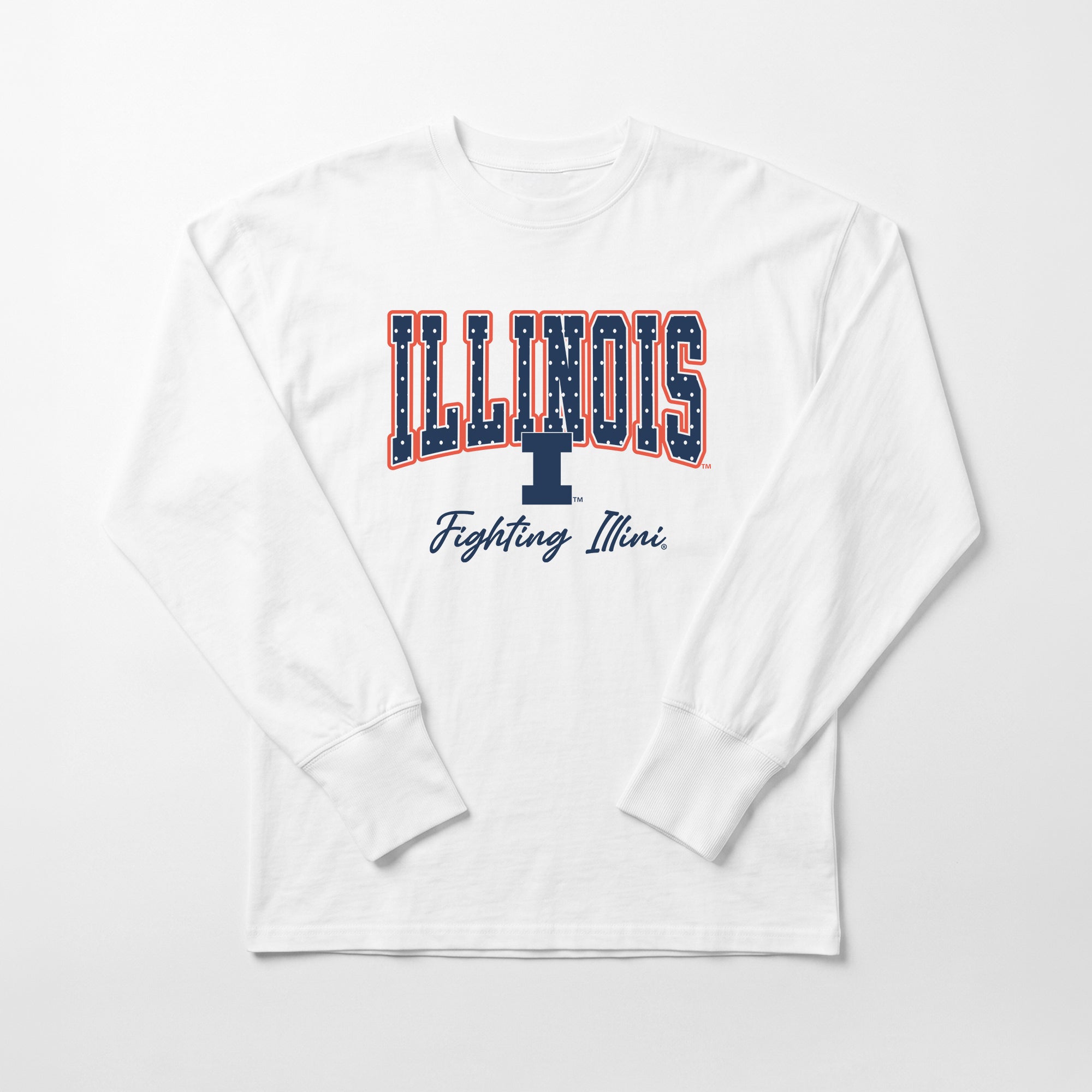 ILLINOIS FIGHTING ILLINI SWEET SPOT ESSENTIAL RELAXED FIT LONG SLEEVE TEE