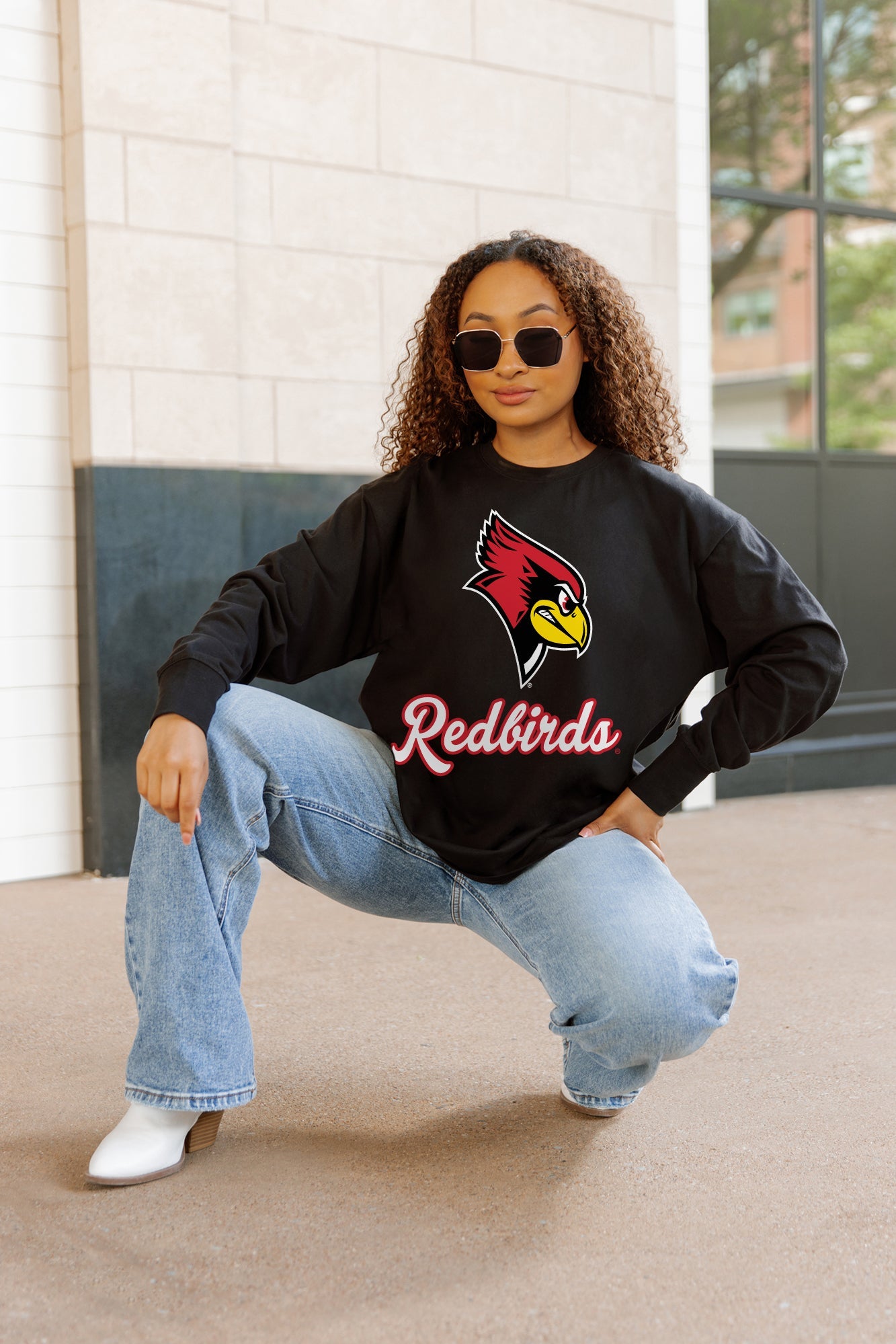 ILLINOIS STATE REDBIRDS HONOR ROLL ESSENTIAL RELAXED FIT LONG SLEEVE TEE