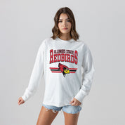 ILLINOIS STATE REDBIRDS SWIFT STRIKE ESSENTIAL RELAXED FIT LONG SLEEVE TEE