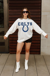 INDIANAPOLIS COLTS BIG GOALS OVERSIZED MIDWEIGHT LONG SLEEVE TEE