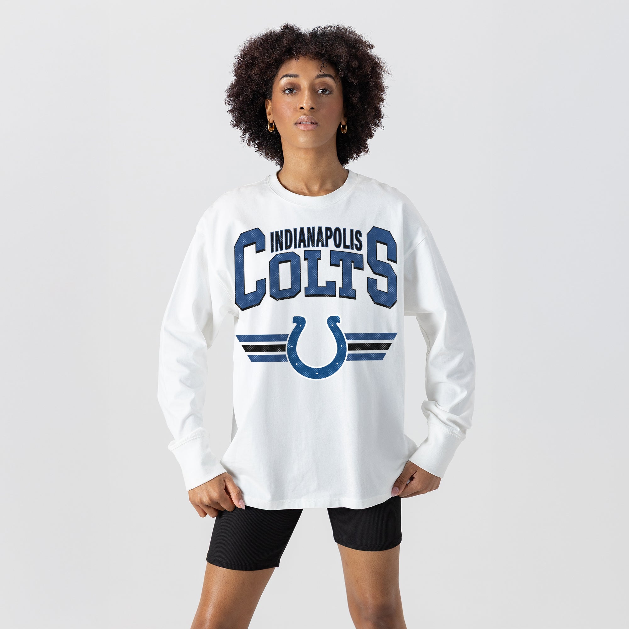 INDIANAPOLIS COLTS SWIFT STRIKE ESSENTIAL RELAXED FIT LONG SLEEVE TEE