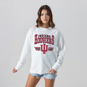 INDIANA HOOSIERS SWIFT STRIKE ESSENTIAL RELAXED FIT LONG SLEEVE TEE