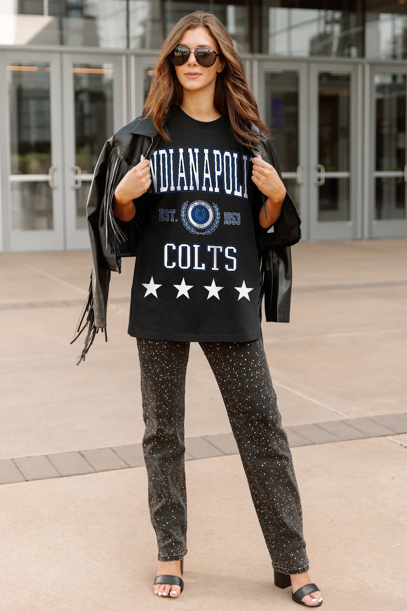 INDIANAPOLIS COLTS EVERYDAY STAR ESSENTIAL RELAXED FIT LONG SLEEVE TEE