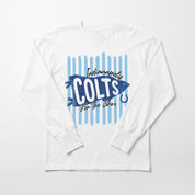 INDIANAPOLIS COLTS RALLY STRIPE OVERSIZED LONG SLEEVE TEE