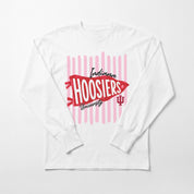 INDIANA HOOSIERS RALLY STRIPE ESSENTIAL RELAXED FIT LONG SLEEVE TEE