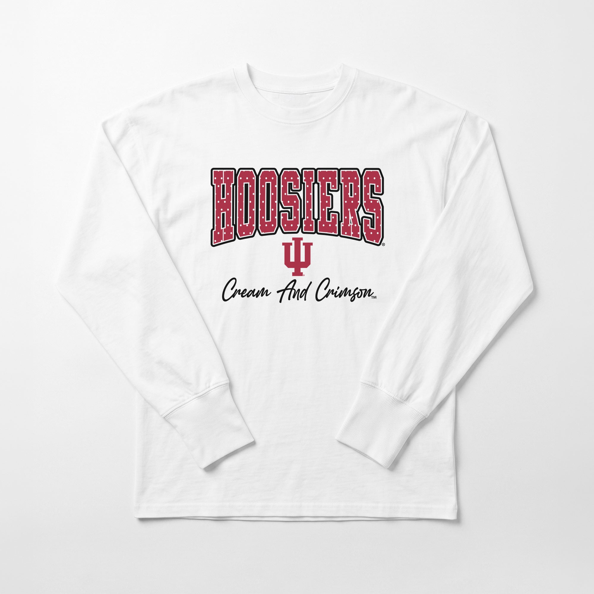 INDIANA HOOSIERS SWEET SPOT ESSENTIAL RELAXED FIT LONG SLEEVE TEE