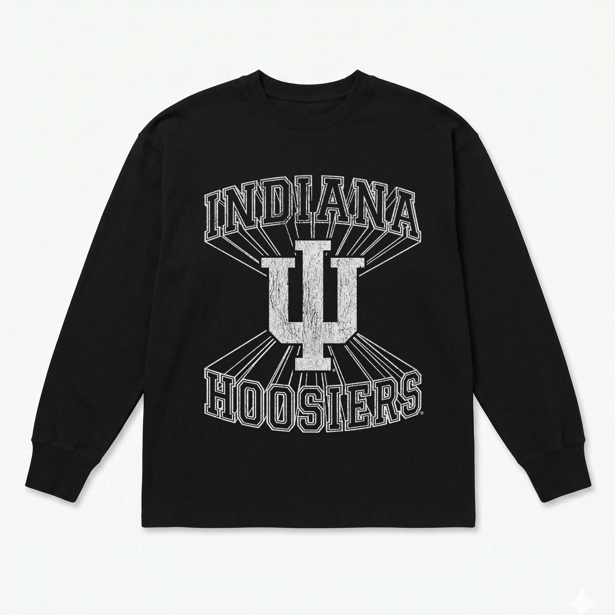 INDIANA HOOSIERS SPOTLIGHT ESSENTIAL RELAXED FIT LONG SLEEVE TEE