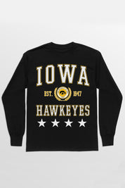 IOWA HAWKEYES EVERYDAY STAR ESSENTIAL RELAXED FIT LONG SLEEVE TEE