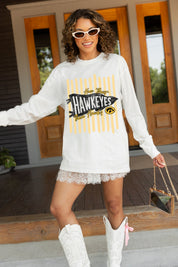 IOWA HAWKEYES RALLY STRIPE ESSENTIAL RELAXED FIT LONG SLEEVE TEE