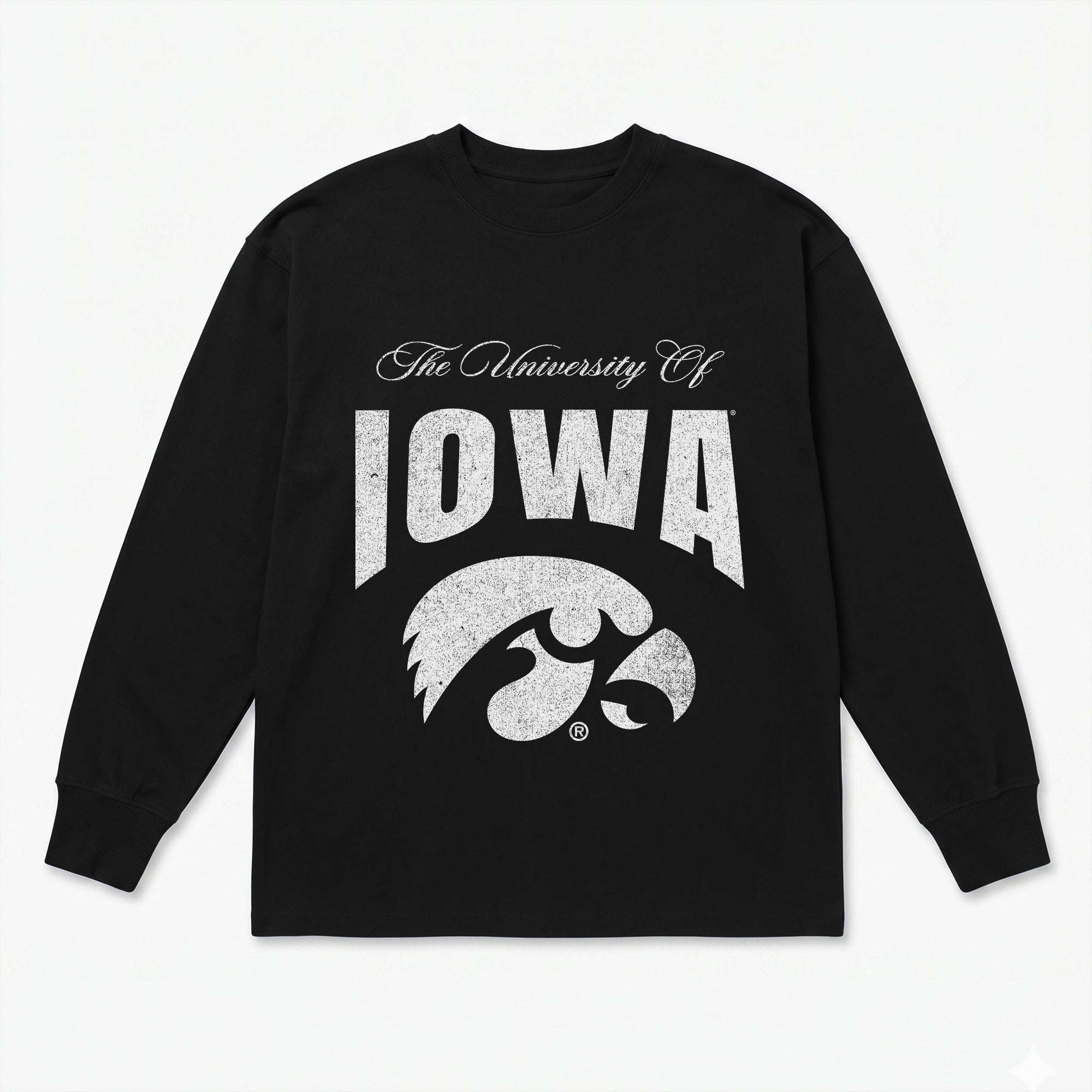 IOWA HAWKEYES BOLD AMBITION ESSENTIAL RELAXED FIT LONG SLEEVE TEE