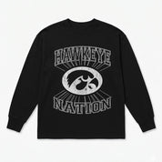 IOWA HAWKEYES SPOTLIGHT ESSENTIAL RELAXED FIT LONG SLEEVE TEE