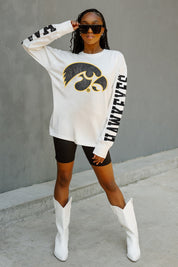 IOWA HAWKEYES GAME PLAN OVERSIZED LONG SLEEVE TEE
