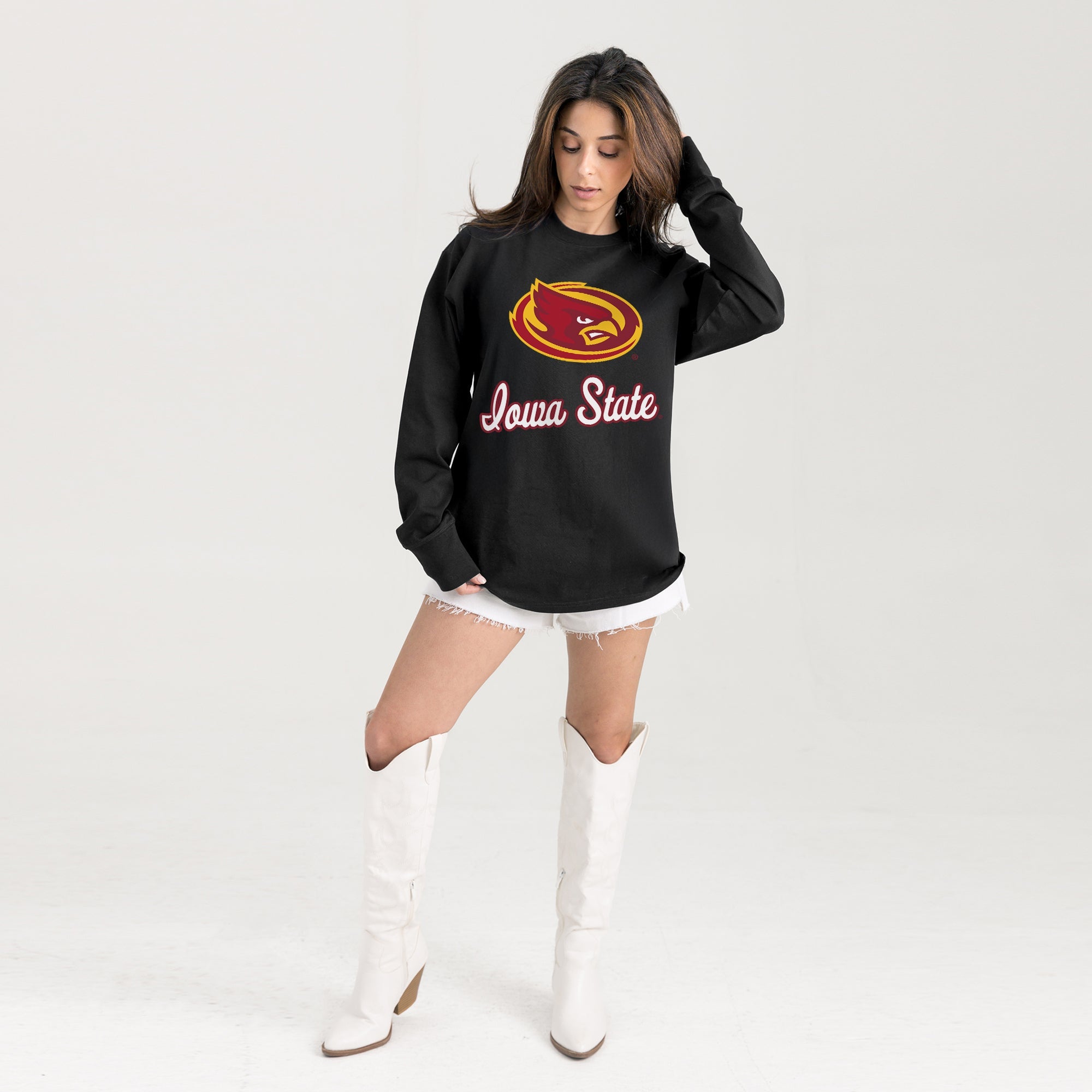 IOWA STATE CYCLONES HONOR ROLL ESSENTIAL RELAXED FIT LONG SLEEVE TEE