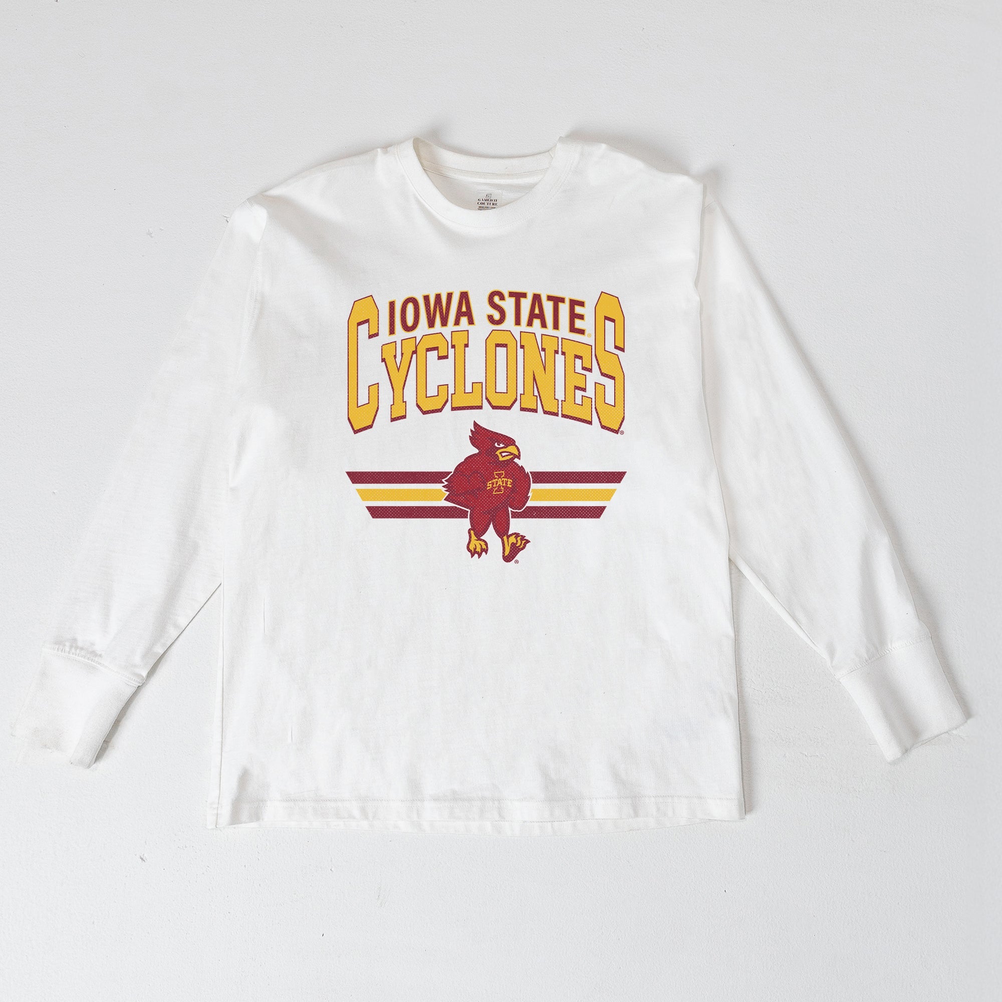IOWA STATE CYCLONES SWIFT STRIKE ESSENTIAL RELAXED FIT LONG SLEEVE TEE