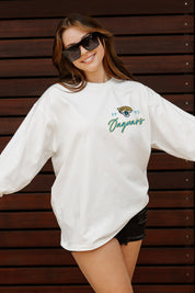 JACKSONVILLE JAGUARS DOUBLE MOVE OVERSIZED MIDWEIGHT LONG SLEEVE TEE
