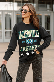 JACKSONVILLE JAGUARS EVERYDAY STAR ESSENTIAL RELAXED FIT LONG SLEEVE TEE