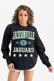 JACKSONVILLE JAGUARS EVERYDAY STAR ESSENTIAL RELAXED FIT LONG SLEEVE TEE