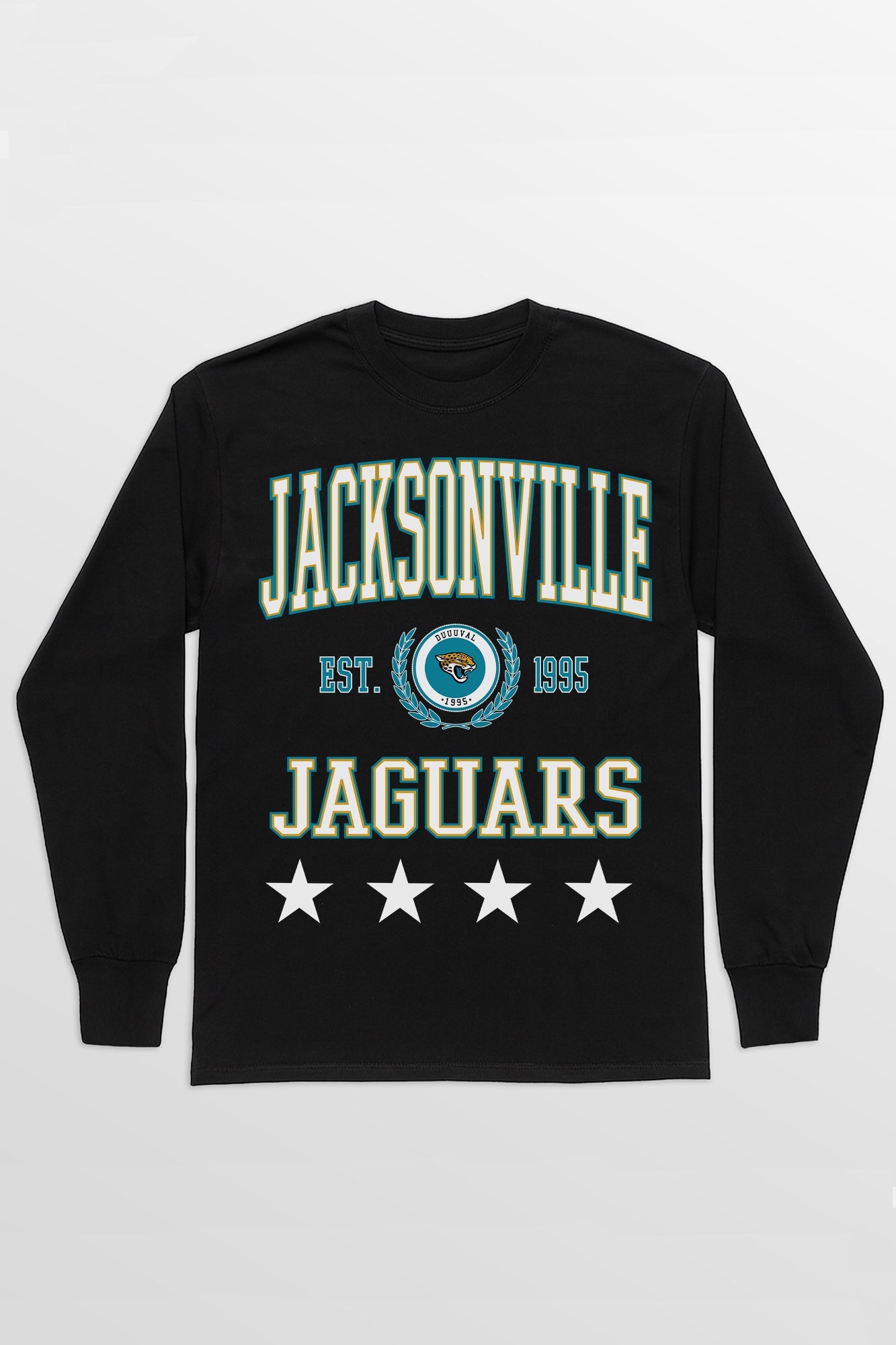 JACKSONVILLE JAGUARS EVERYDAY STAR ESSENTIAL RELAXED FIT LONG SLEEVE TEE