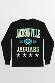 JACKSONVILLE JAGUARS EVERYDAY STAR ESSENTIAL RELAXED FIT LONG SLEEVE TEE