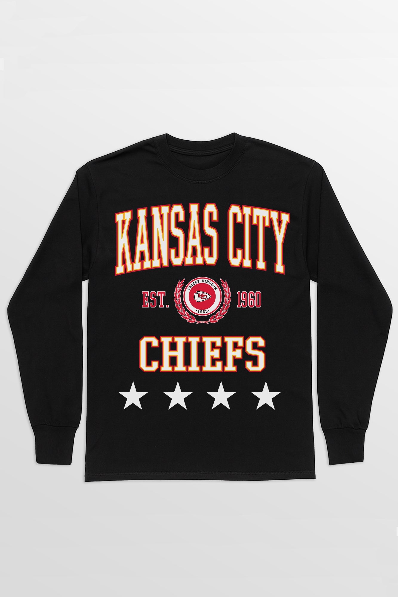 KANSAS CITY CHIEFS EVERYDAY STAR ESSENTIAL RELAXED FIT LONG SLEEVE TEE