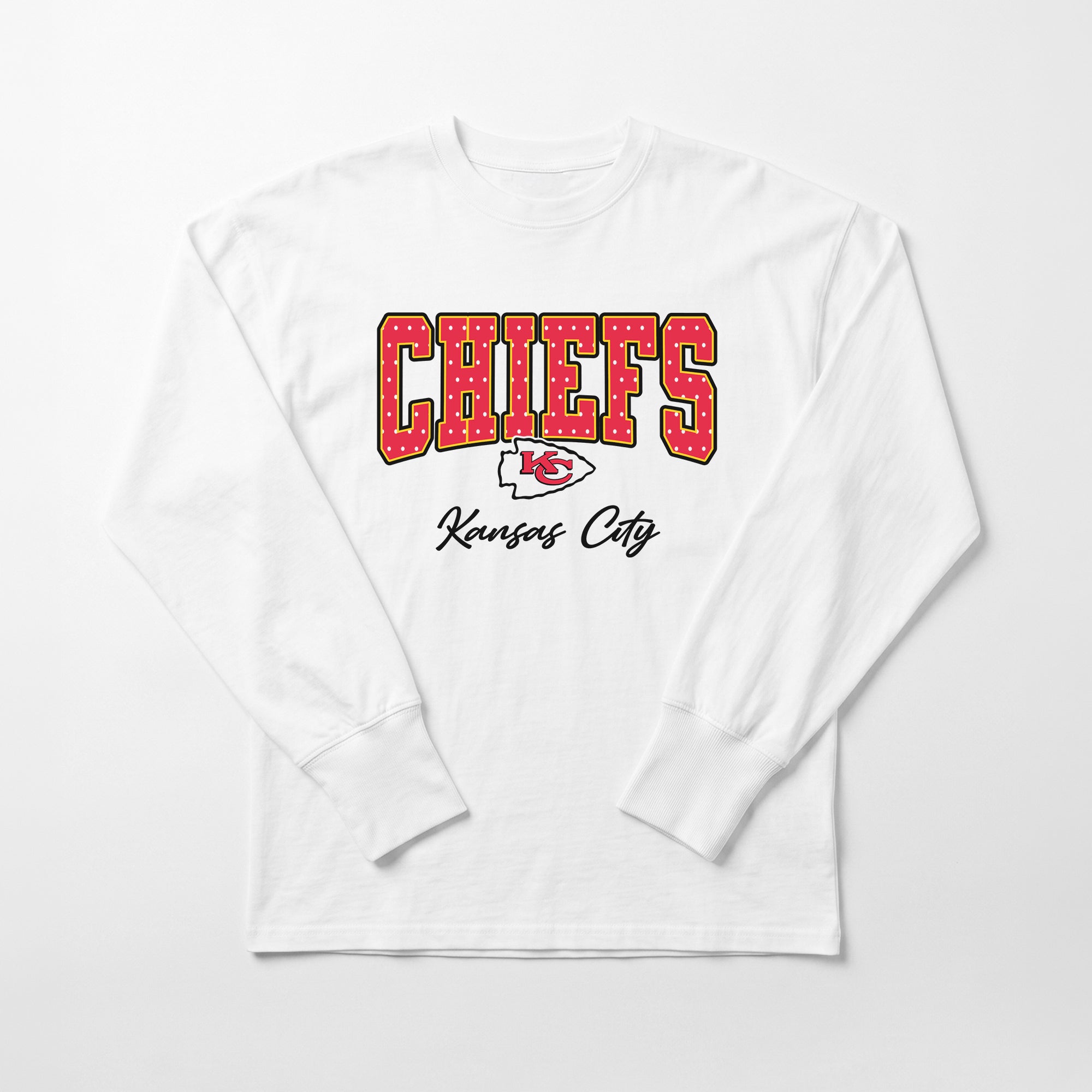 KANSAS CITY CHIEFS SWEET SPOT OVERSIZED LONG SLEEVE TEE