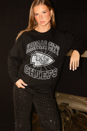 KANSAS CITY CHIEFS SPOTLIGHT OVERSIZED LONG SLEEVE TEE