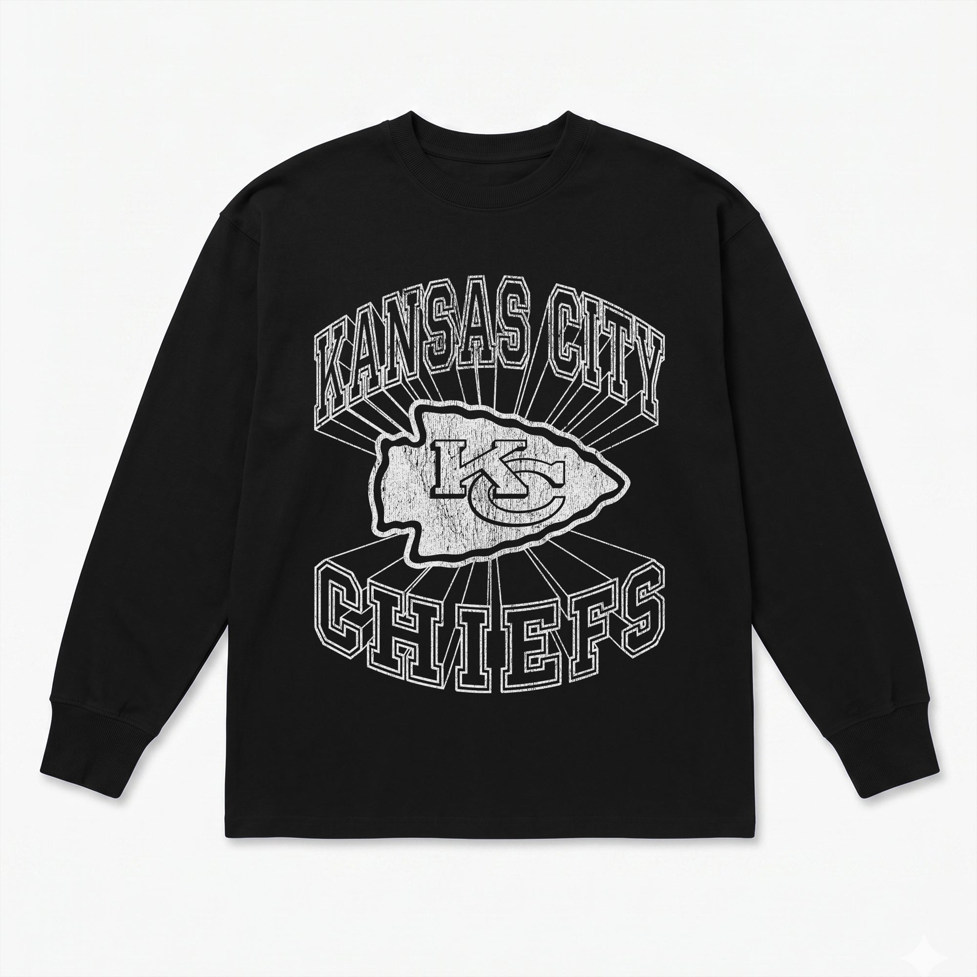 KANSAS CITY CHIEFS SPOTLIGHT OVERSIZED LONG SLEEVE TEE