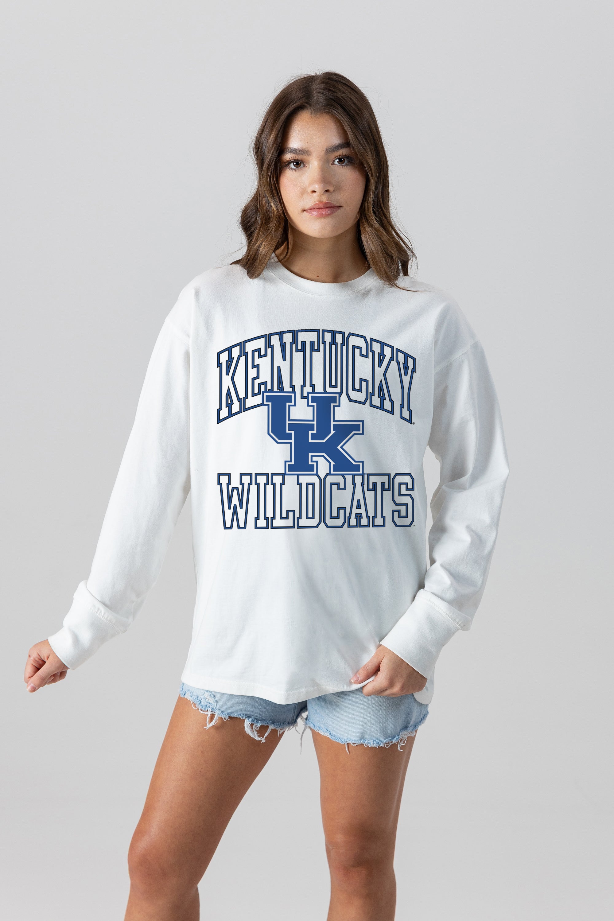 KENTUCKY WILDCATS MIND GAMES OVERSIZED MIDWEIGHT LONG SLEEVE TEE