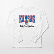 KANSAS JAYHAWKS SWEET SPOT ESSENTIAL RELAXED FIT LONG SLEEVE TEE
