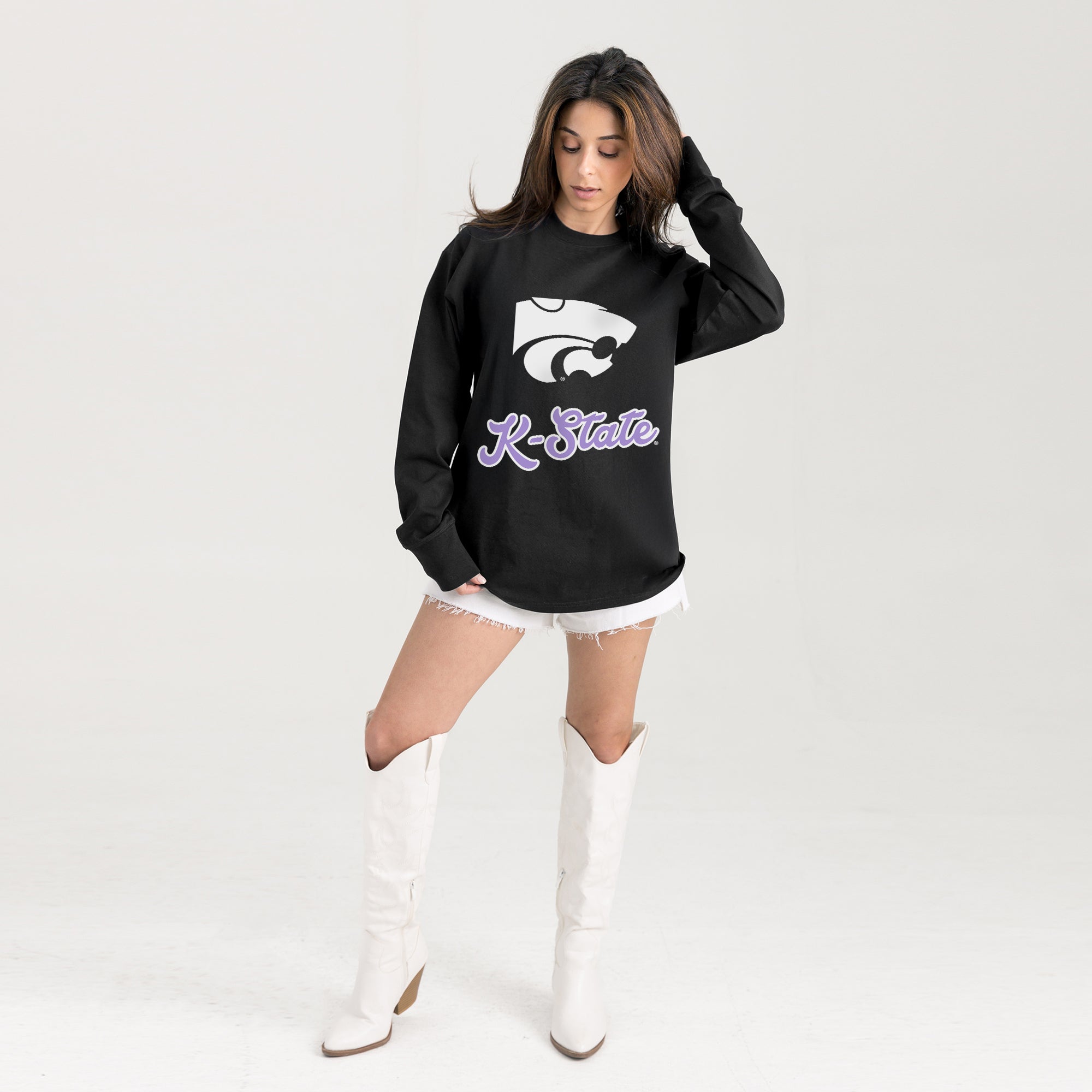 KANSAS STATE WILDCATS HONOR ROLL ESSENTIAL RELAXED FIT LONG SLEEVE TEE