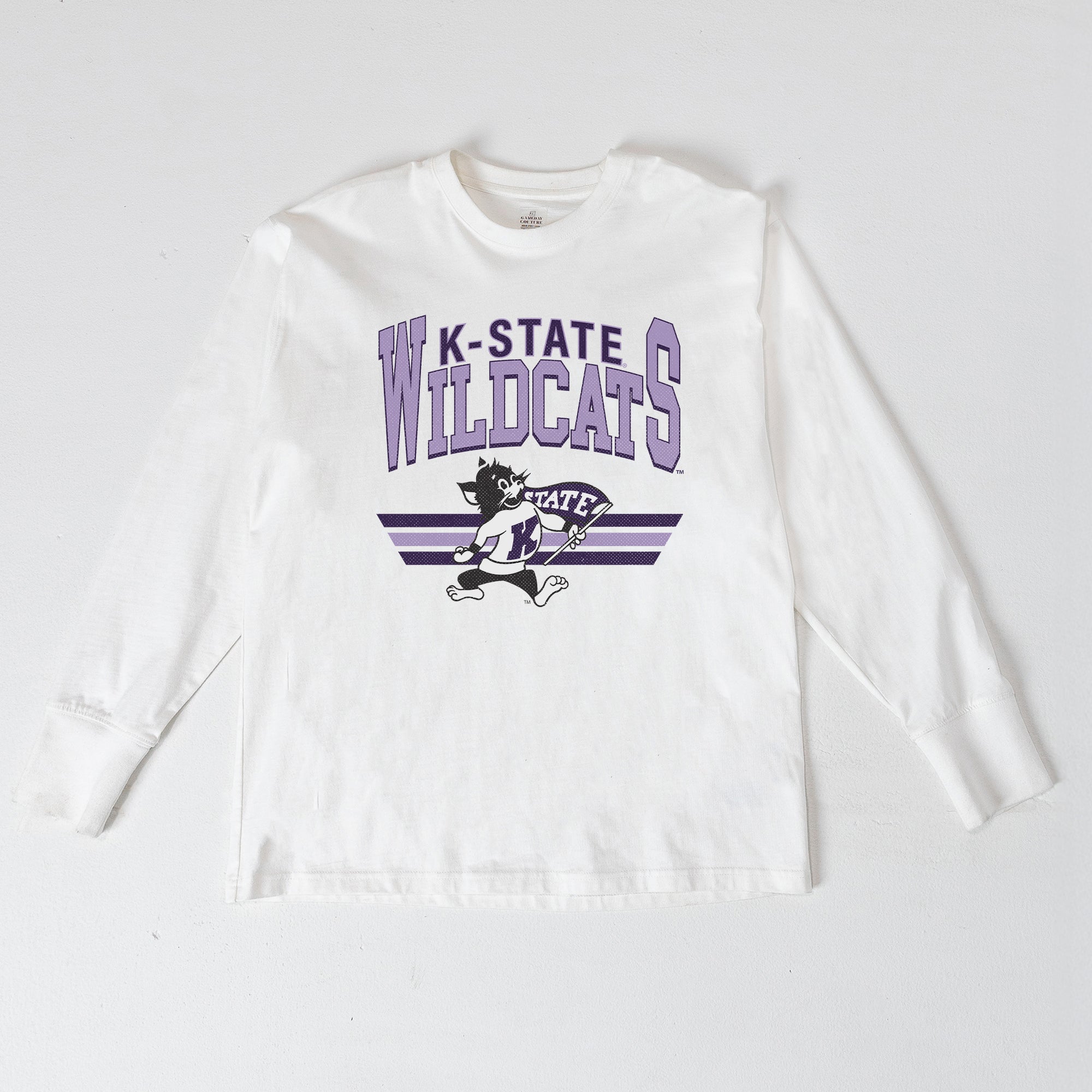 KANSAS STATE WILDCATS SWIFT STRIKE ESSENTIAL RELAXED FIT LONG SLEEVE TEE