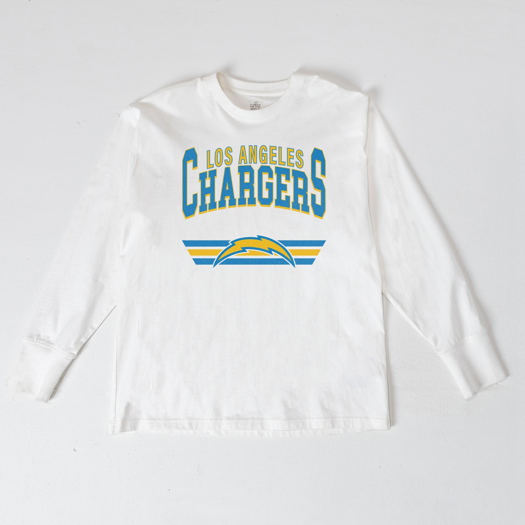 LOS ANGELES CHARGERS SWIFT STRIKE ESSENTIAL RELAXED FIT LONG SLEEVE TEE