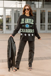 LOS ANGELES CHARGERS EVERYDAY STAR ESSENTIAL RELAXED FIT LONG SLEEVE TEE