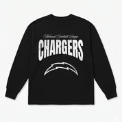 LOS ANGELES CHARGERS BOLD AMBITION OVERSIZED LONG SLEEVE TEE