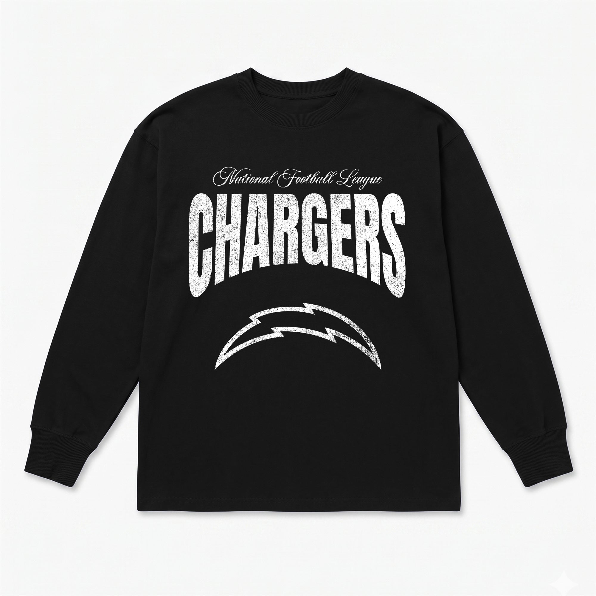 LOS ANGELES CHARGERS BOLD AMBITION OVERSIZED LONG SLEEVE TEE